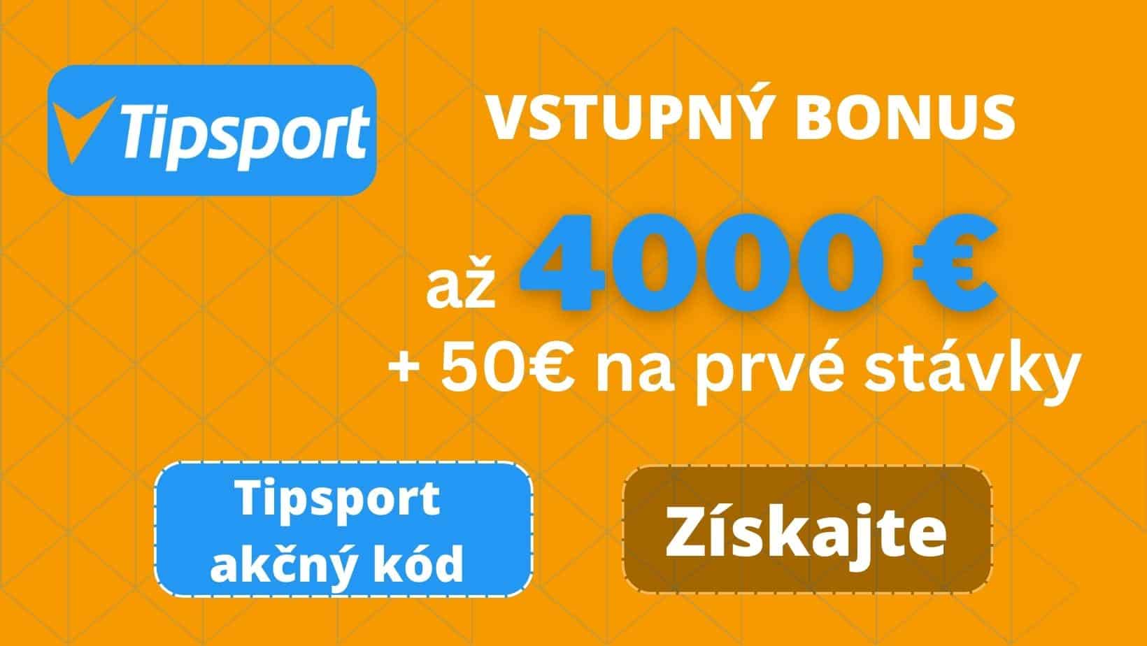 Akčny kod tipsport - Vstupný bonus pre kasíno 