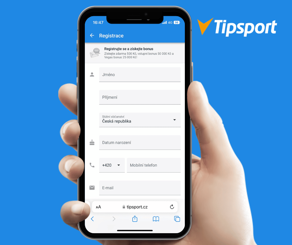 Ako sa zaregistrovať s akčným kódom Tipsport 
